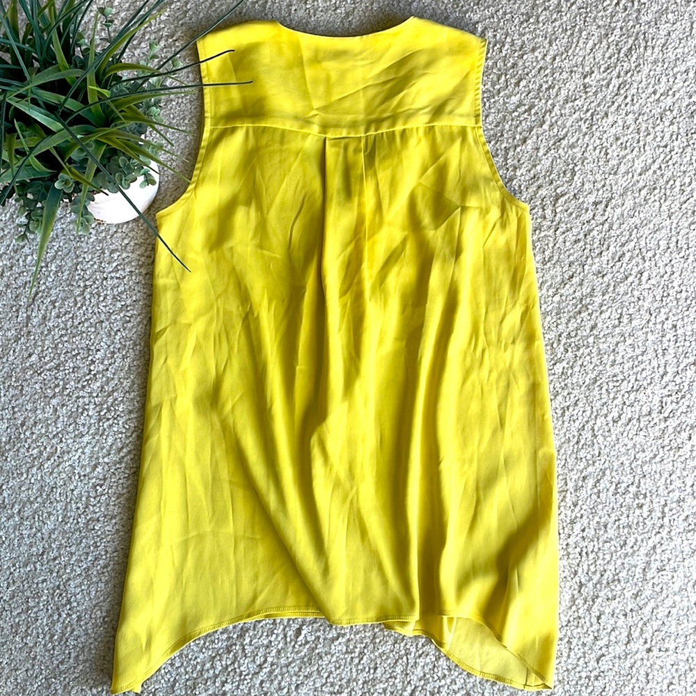 Ann Taylor Chartreuse Layered Top - Picture 2 of 7